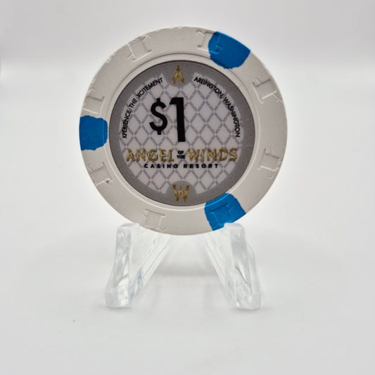 Angel of the Winds Casino Arlington Washington 2018 $1 Casino Chip