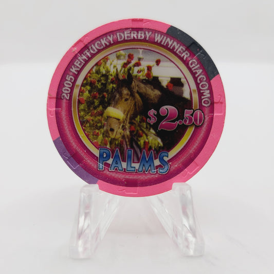 Palms Hotel Casino Las Vegas Nevada 2006 "Kentucky Derby 2005" $2.50 Casino Chip E5256 LTD 1500