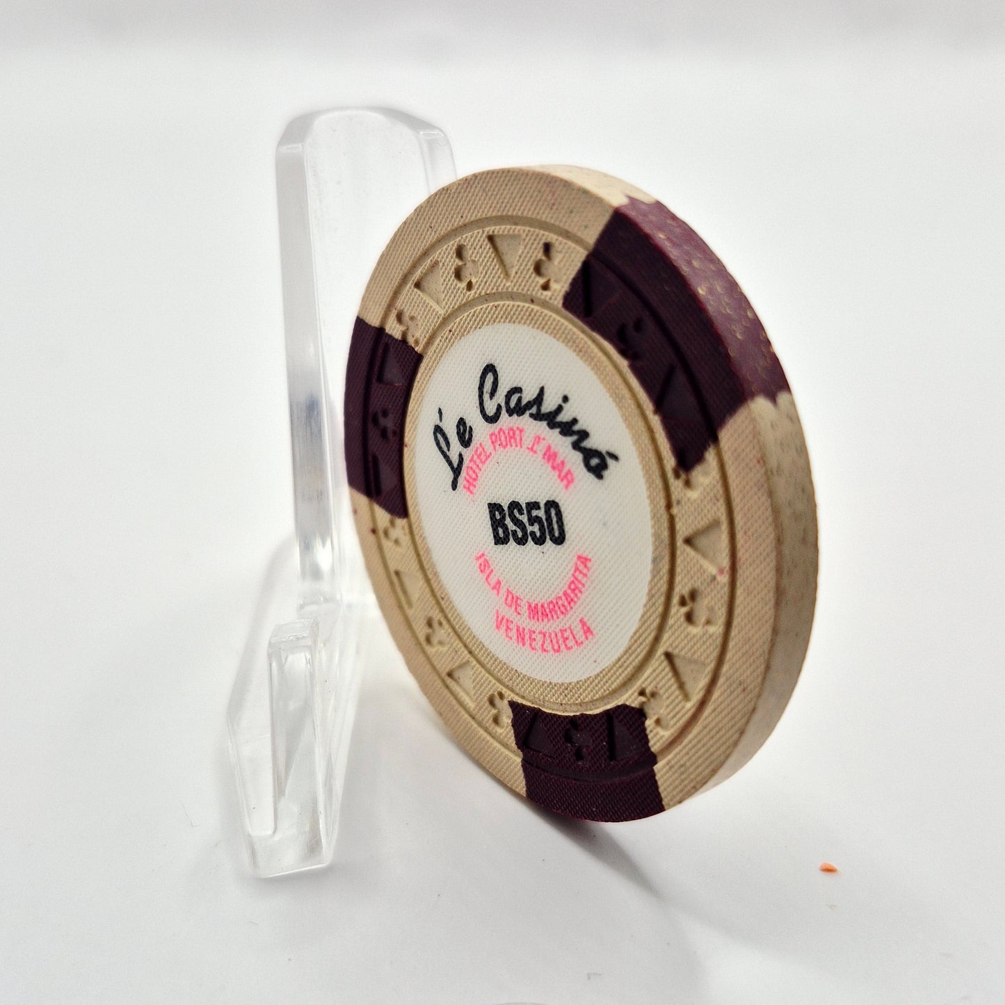 Le Casino - Hotel Port L' Mar Margarita Venezuela BS50 Casino Chip CG265136