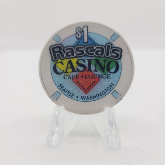 Rascals Casino Seattle Washington $1 Casino Chip