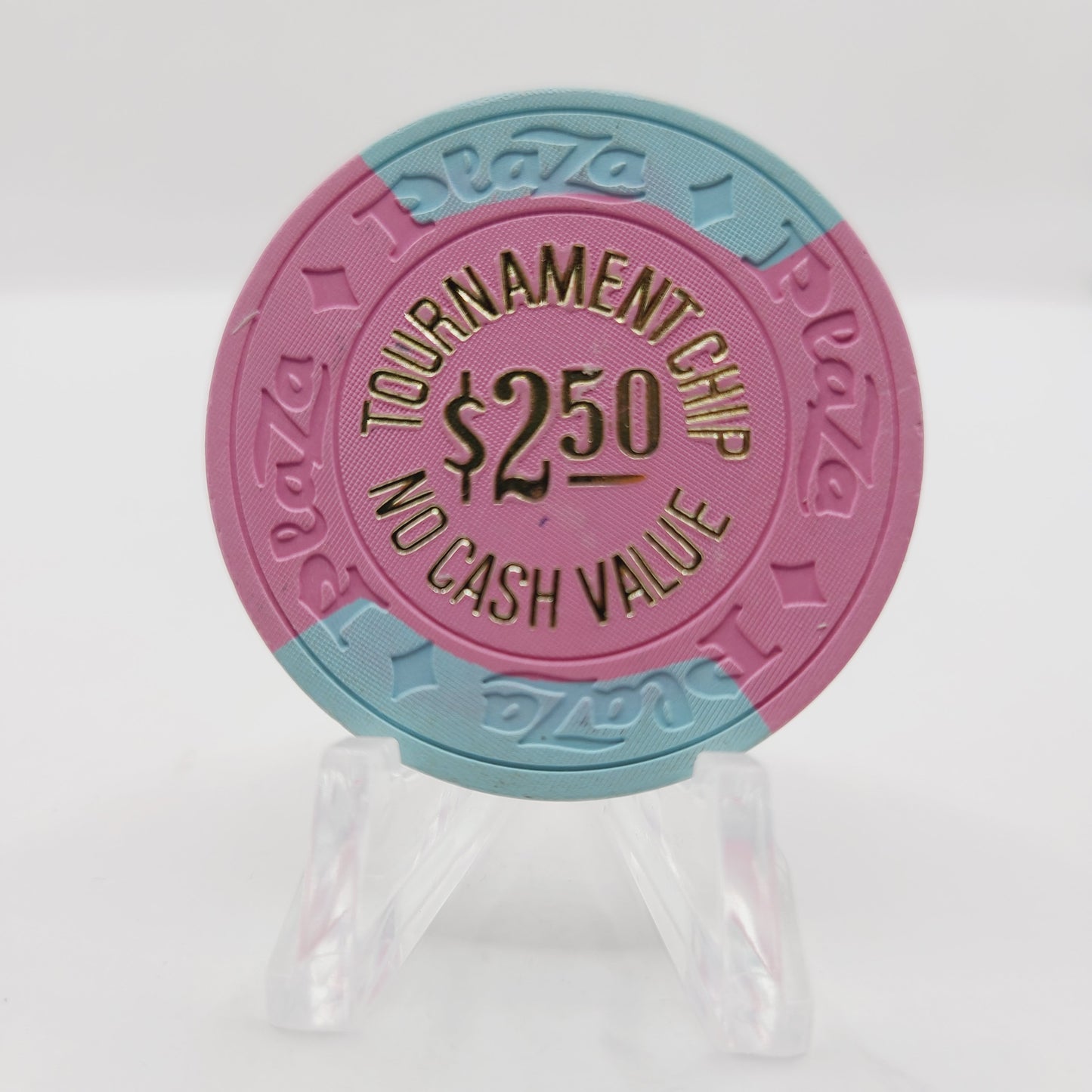Union Plaza Hotel Casino Las Vegas Nevada 1980's "Good Only Poker Tournament" $2.50 Casino Chip N4462