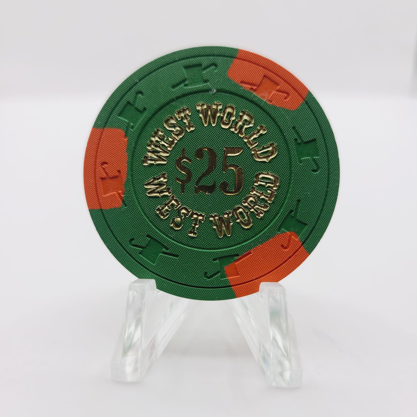 Westworld Amusement Park Casino Henderson Nevada 1979 $25 Casino Chip E2933