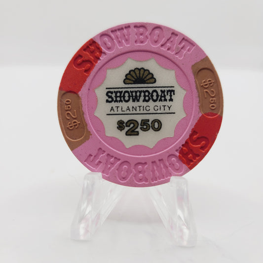 Showboat Hotel Casino Atlantic City New Jersey $2.50 Casino Chip