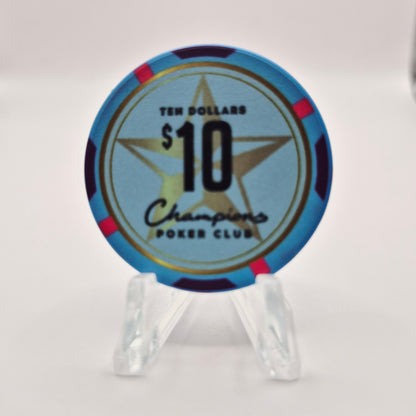 Champions Poker Club  Houston Texas  $10 Casino Chip