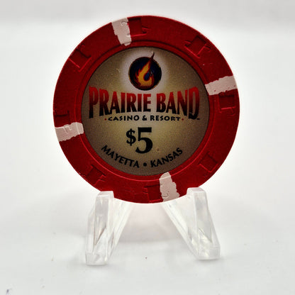 Prairie Band Resort Casino Mayetta Kansas 2021 $5 Casino Chip