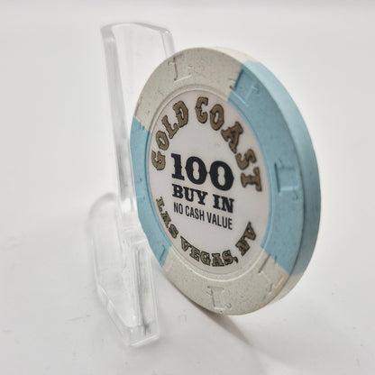 Gold Coast Las Vegas Nevada 1990's $100 Buy In NCV Casino Chip V8576