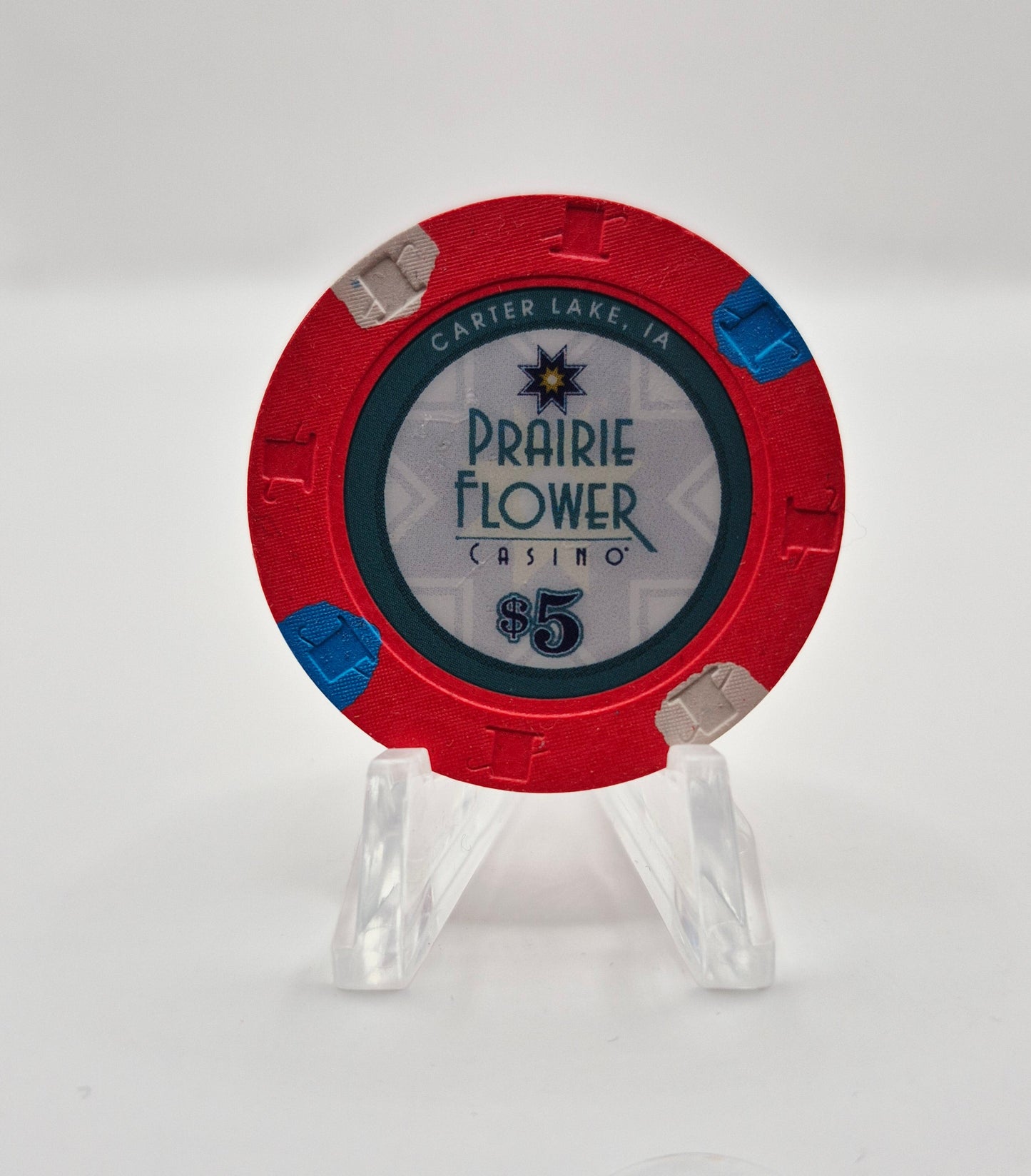 Prairie Flower Casino Carter Lake Iowa 2025 $5 Casino Chip