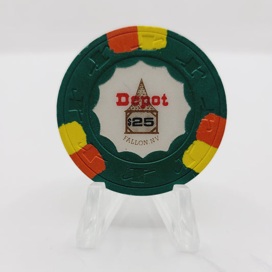 The Depot Casino Fallon Nevada 1987 $25 Casino Chip N2400
