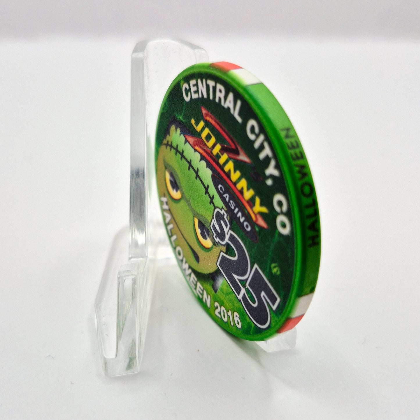 Johnny Z's Casino Central City Colorado 'Halloween 2016' $25 Casino Chip