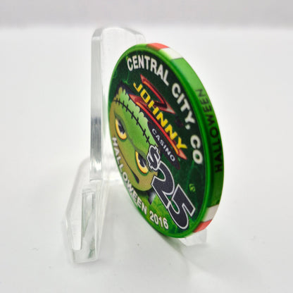 Johnny Z's Casino Central City Colorado 'Halloween 2016' $25 Casino Chip