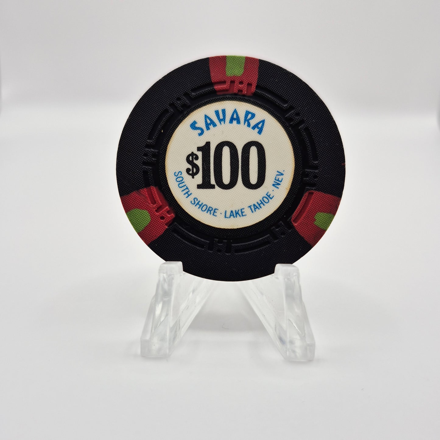 Sahara Tahoe Casino Lake Tahoe Nevada $100 Casino Chip N7809