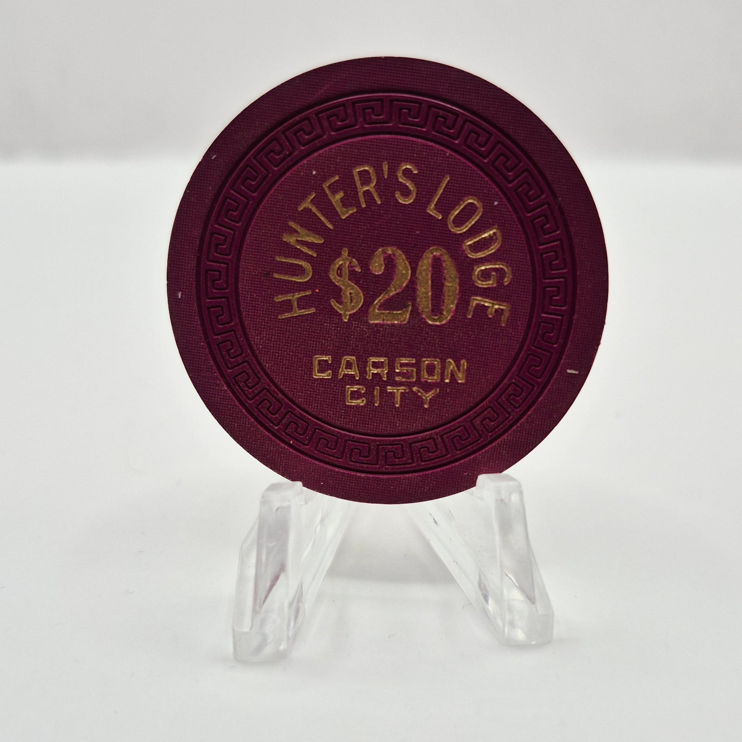 Hunter’s Lodge Carson City Nevada 1958 $20 Casino Chip N8618