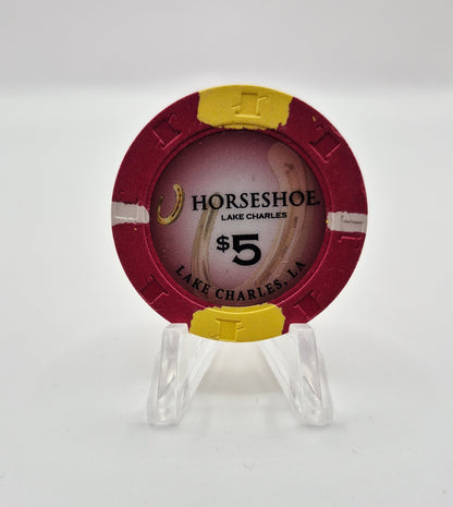 Horseshoe Hotel Casino Lake Charles Louisiana 2022 $5 Casino Chip