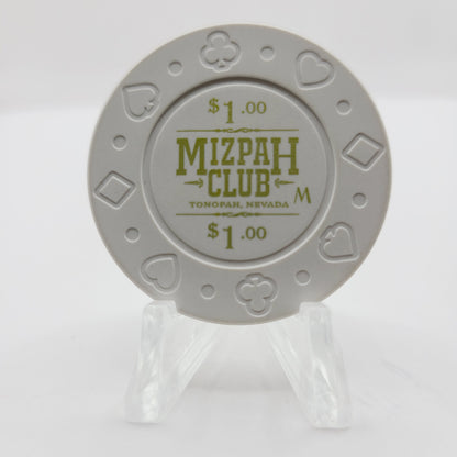 Mizpah Club Casino Tonopah Nevada 2016 $1 Casino Chip D2319