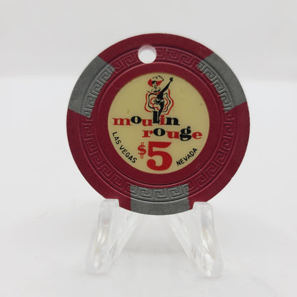 Moulin Rouge Casino Las Vegas Nevada 1955 $5 Casino Chip N1942.C