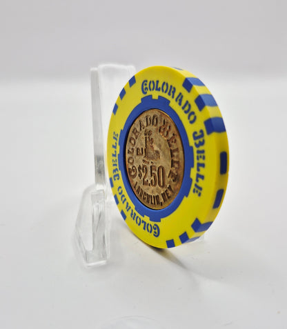 Colorado Belle Casino Laughlin Nevada 1997 $2.50 "Coin Inlay" Casino Chip N9503