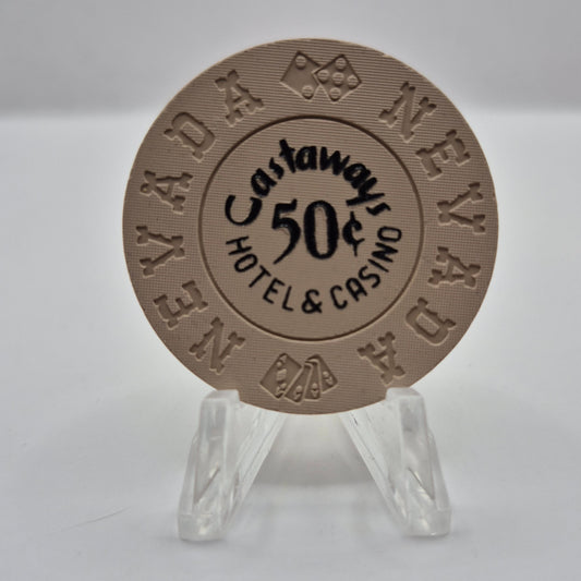 Castaways Las Vegas Nevada 1973 $0.50 Casino Chip N1452