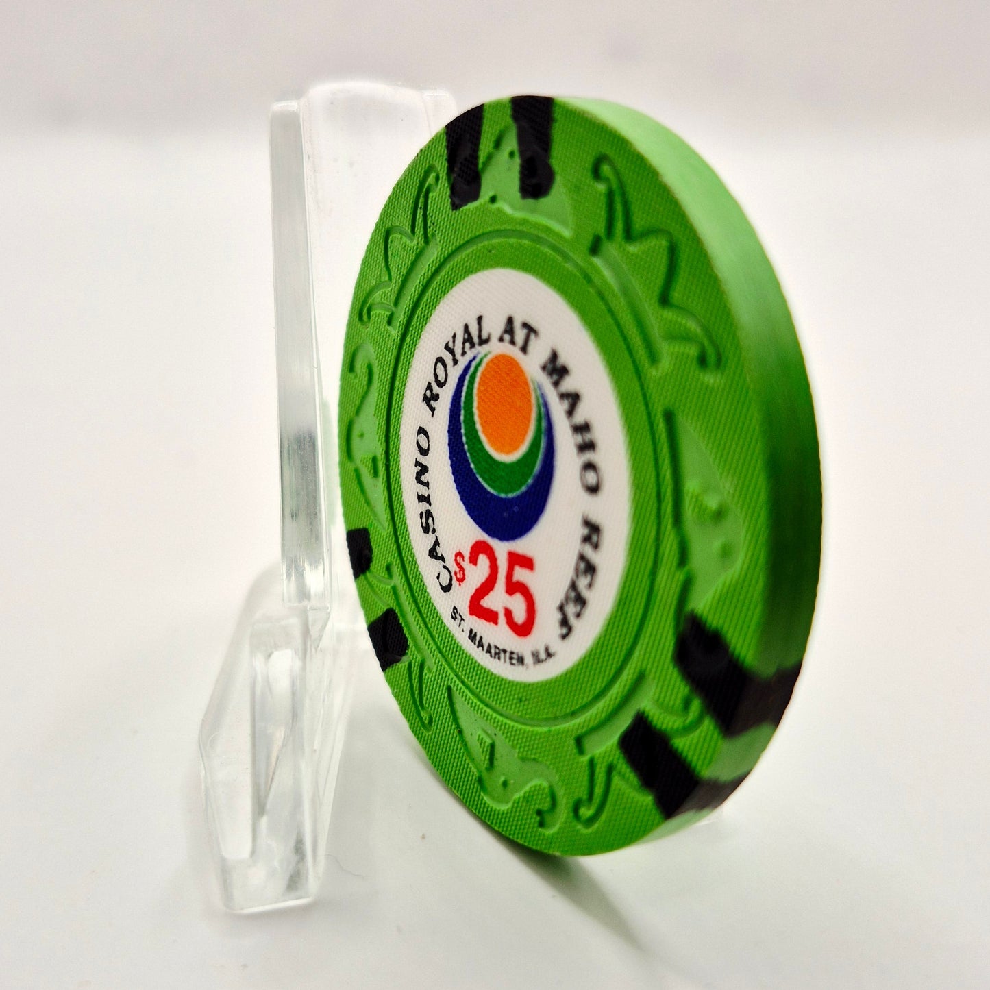 Casino Royale Maho Reef St Maarten $25 Casino Chip CG081590 *SHARP