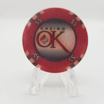 Casino OK "Oklahoma" Casino Hinton Oklahoma 2012 $5 Casino Chip CG091268