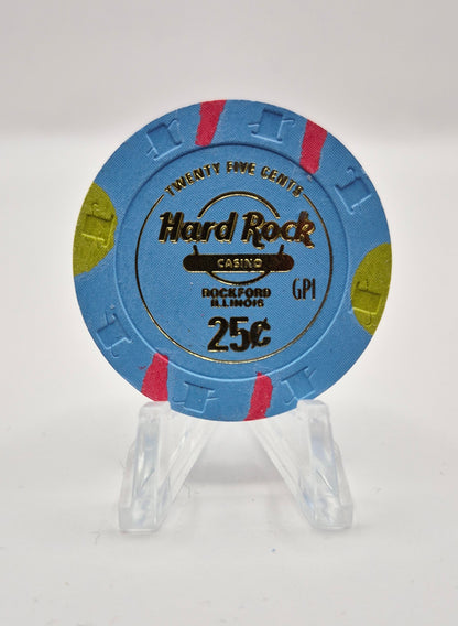 Hard Rock Hotel Casino Rockford Illinois $.25 Casino Chip