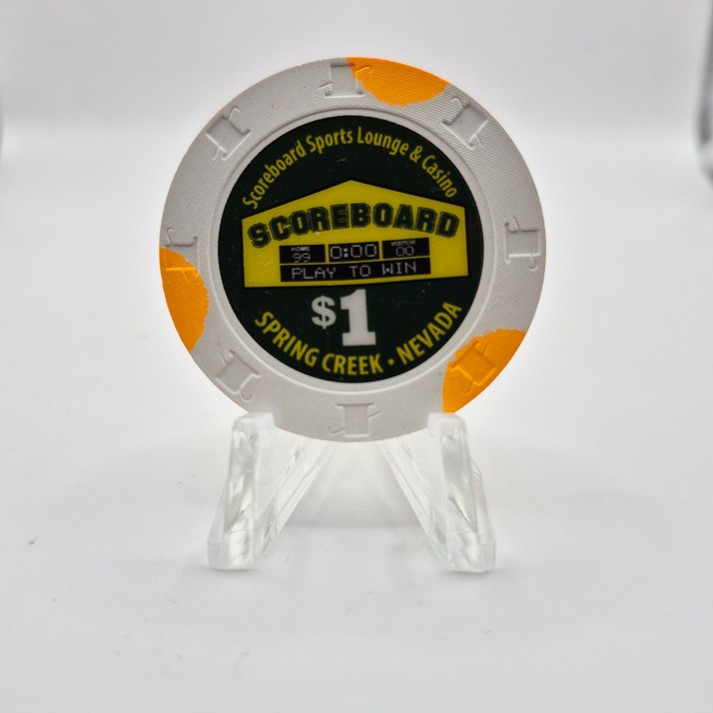 Scoreboard Sports Bar Casino Spring Creek Nevada 2016 $1 Casino Chip D2424