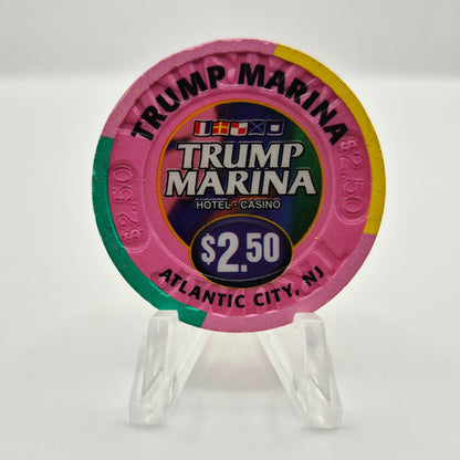 Trump Marina Hotel Casino Atlantic City New Jersey $2.50 Casino Chip