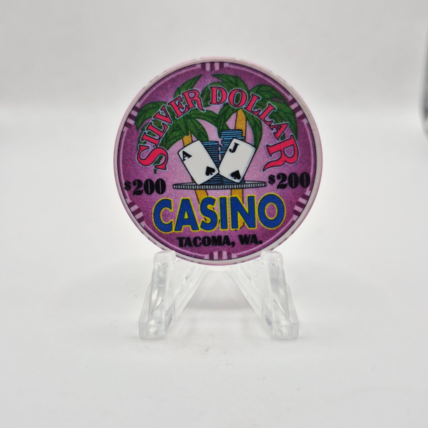 Silver Dollar Casino-Card Room Tacoma Washington $200 Casino Chip