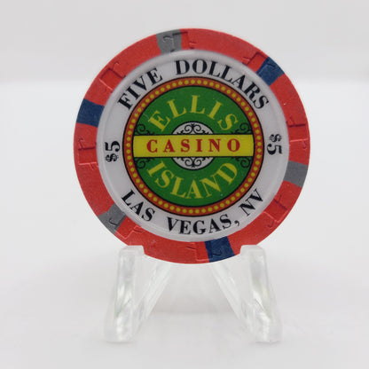 Ellis Island Hotel Casino Las Vegas Nevada 1997 $5 Casino Chip N9608