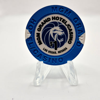 MGM Grand Hotel Casino Las Vegas Nevada 2005 $1 Casino  Chip N8747.1 "Dark Lion"