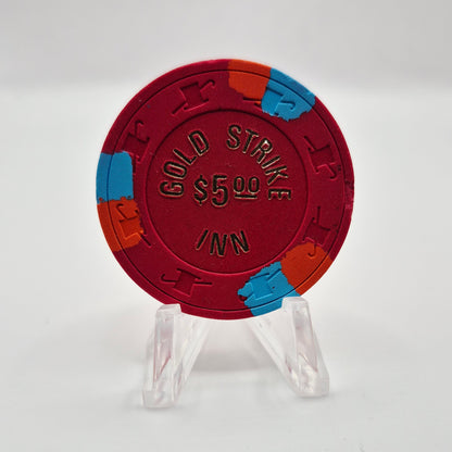 Gold Strike Inn Casino Boulder City Nevada 1994 $5 Casino Chip N2411 *Circulated