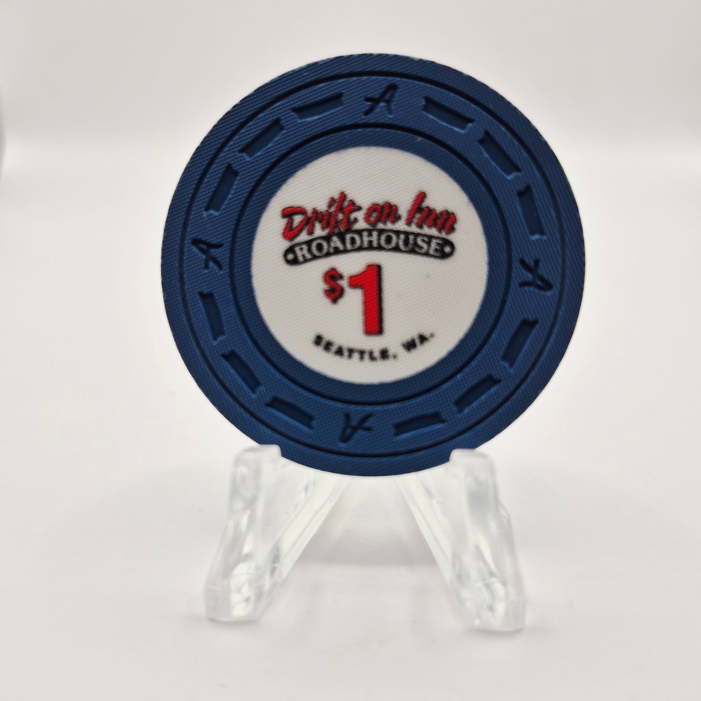 Drift On Inn Roadhouse Casino Shoreline Washington $1 Casino Chip *SHARP