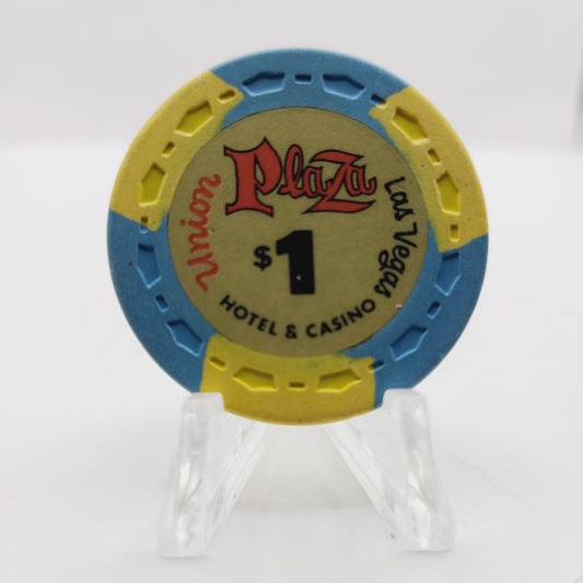 Union Plaza Hotel Casino Las Vegas Nevada 1971 $1 Casino Chip N2285