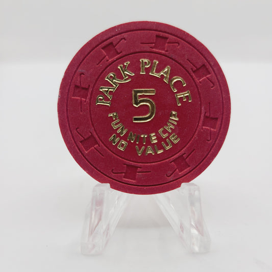 Bally's Park Place Hotel Casino Atlantic City New Jersey 1979 NCV Fun Nite 5  Casino Chip