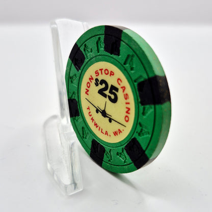 Non Stop Casino Card Room Tukwila Washington $25 Casino Chip