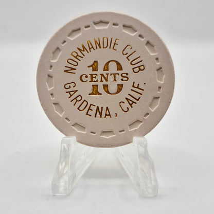 Normandie Club Gardena California $0.10 Casino Chip