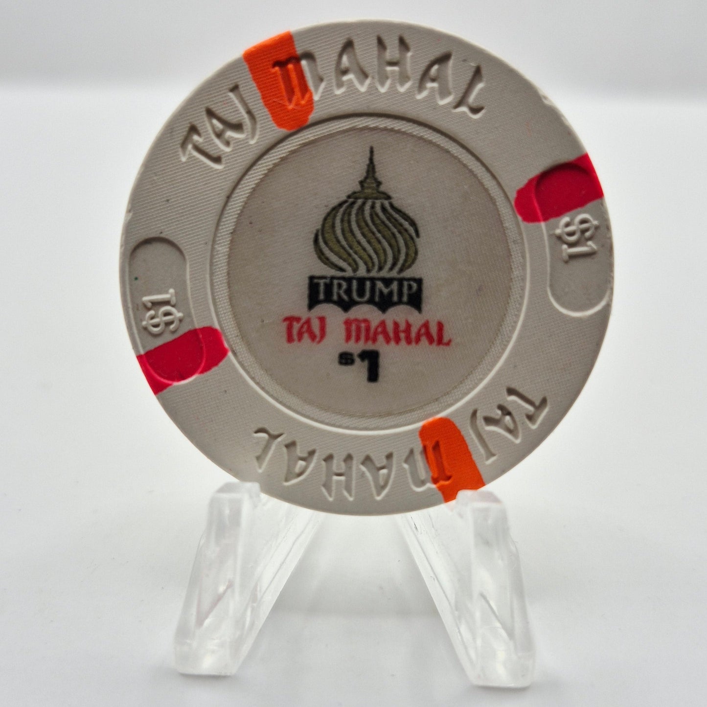 Trump Taj Mahal Casino Atlantic City New Jersey $1 Casino Chip *Circulated