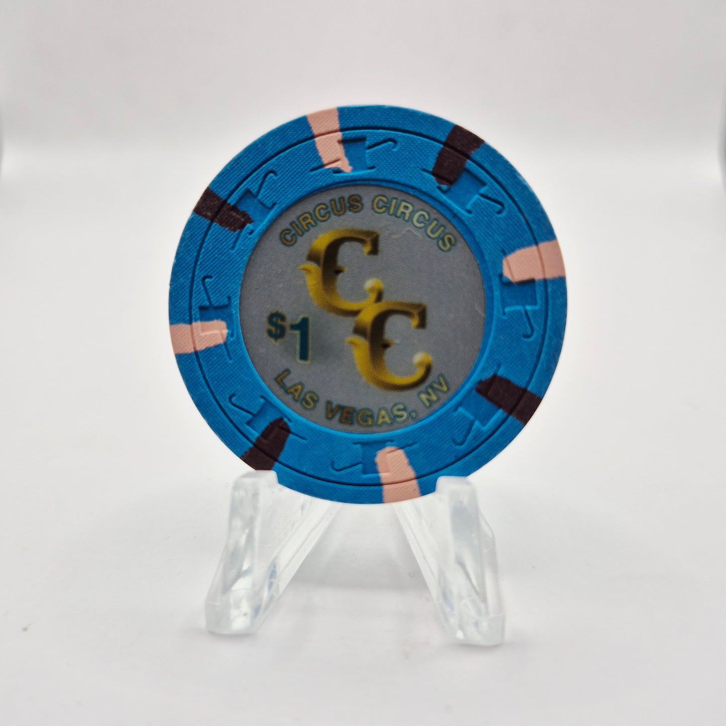 Circus Circus Casino Las Vegas Nevada 2019 $1 Casino Chip D2944