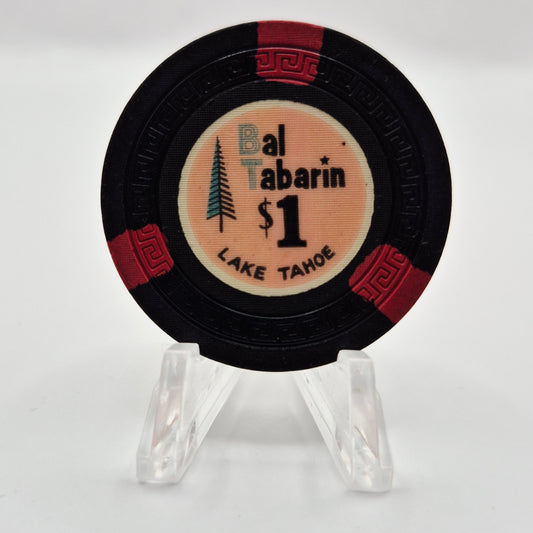 Bal Tabarin Casino Lake Tahoe Nevada 1958 $1 Casino Chip N4941.1