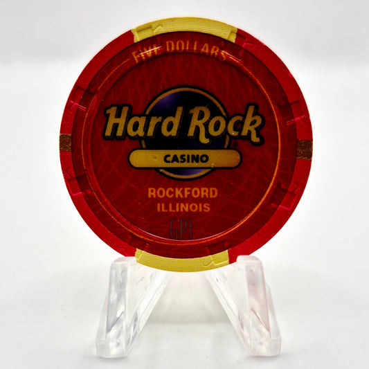 Hard Rock Casino Rockford Illinois 2023 $5 Casino Chip