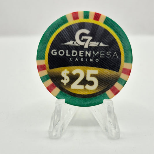 Golden Mesa Casino Guymon Oklahoma 2019 $25 Casino Chip