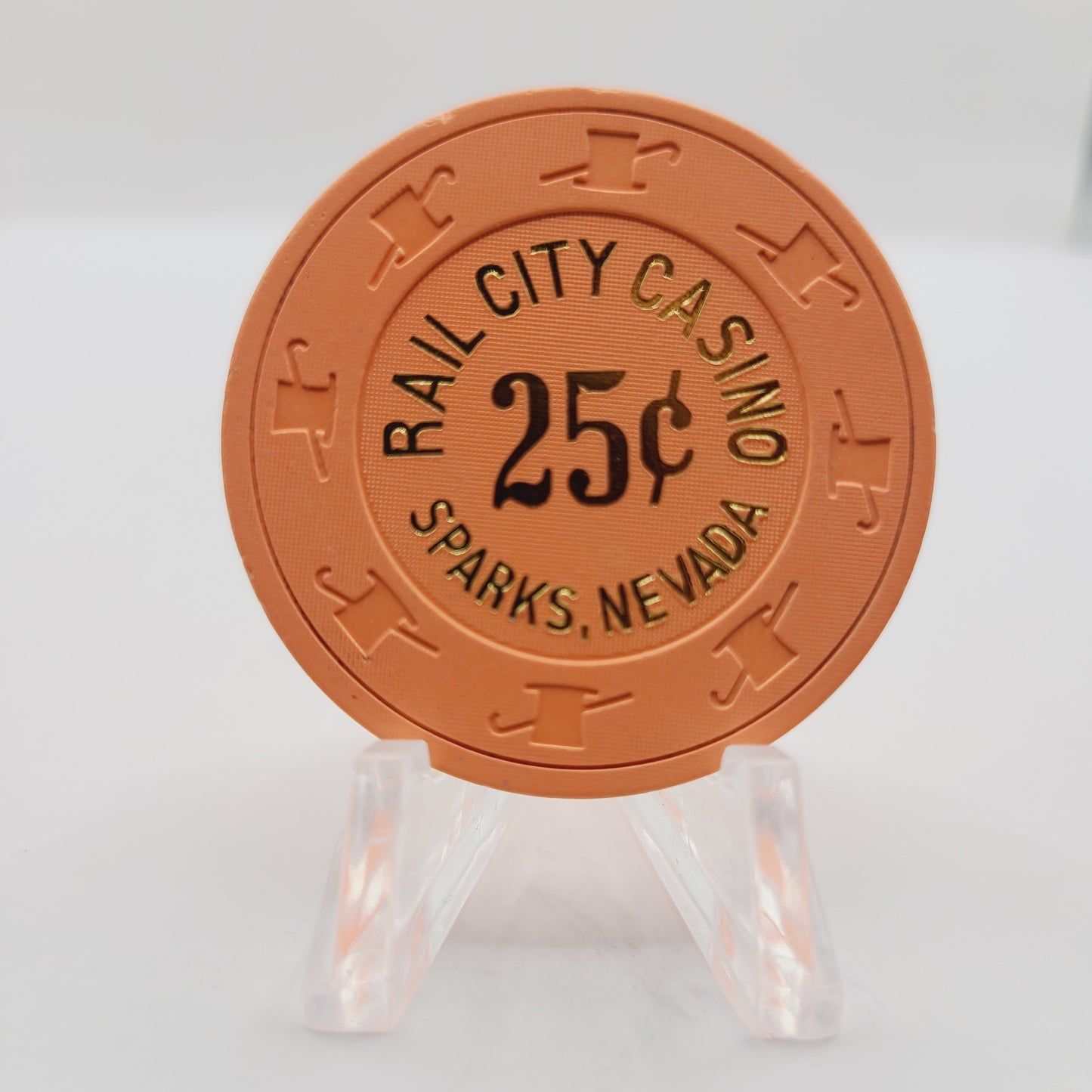 Rail City Casino Sparks Nevada 1997 $.25 Casino Chip V1348