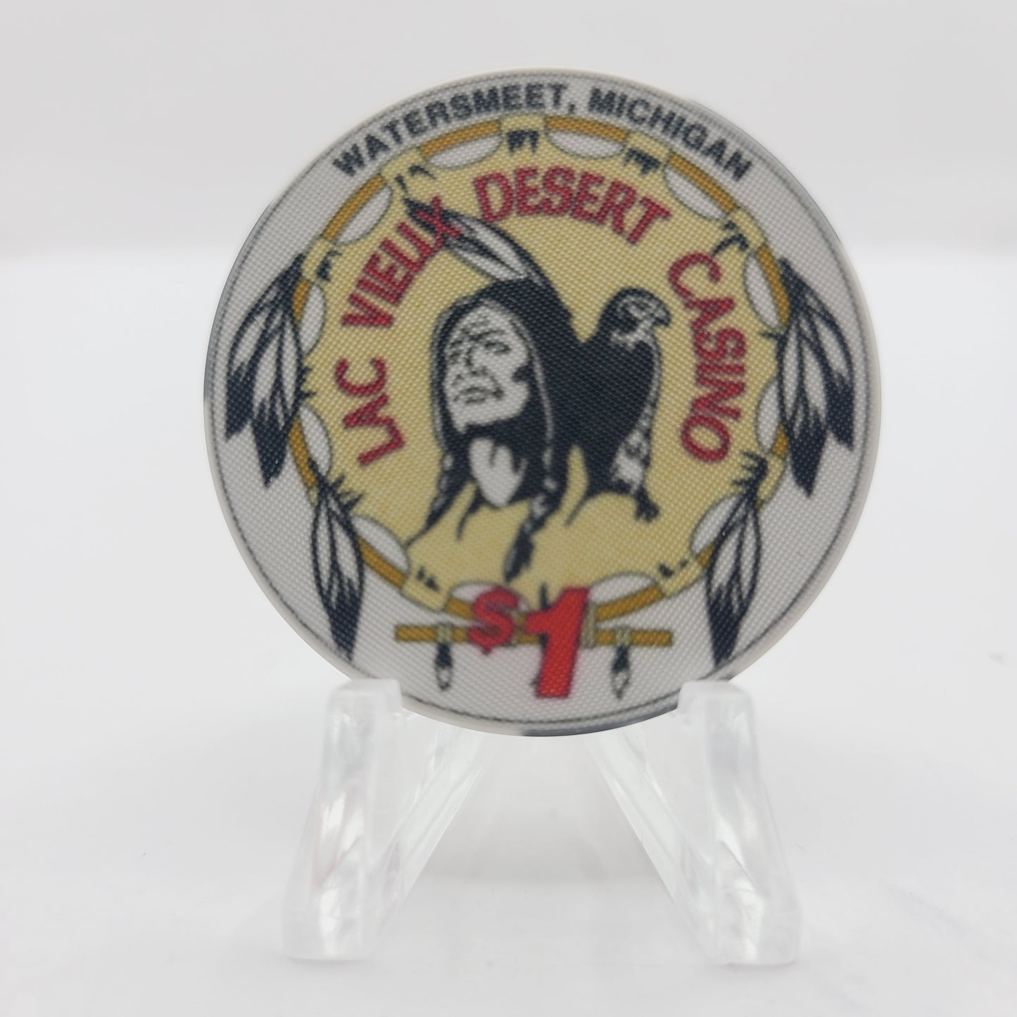 Lac Vieux Desert Casino Watersmeet Michigan $1 Casino Chip
