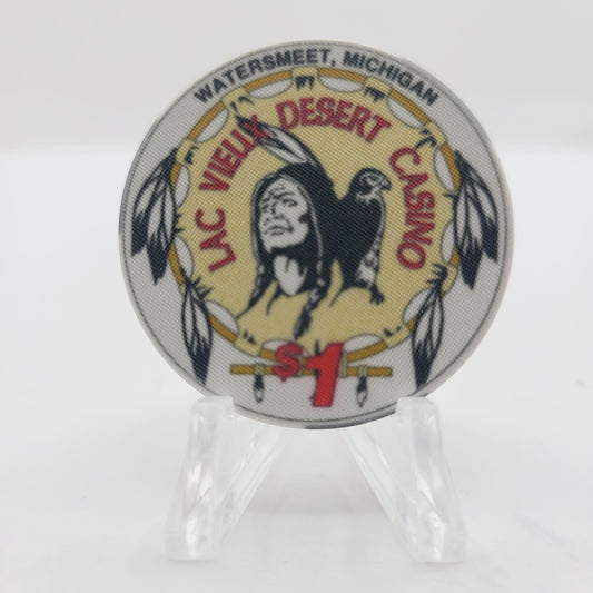 Lac Vieux Desert Casino Watersmeet Michigan $1 Casino Chip