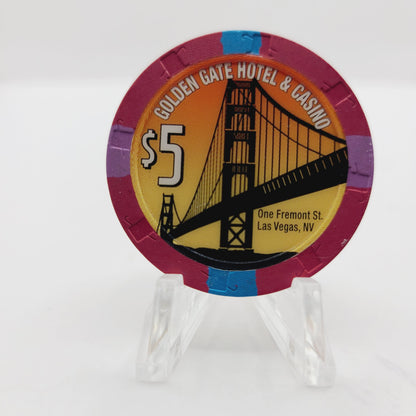 Golden Gate Hotel Casino 2003 $5 Casino Chip V4343
