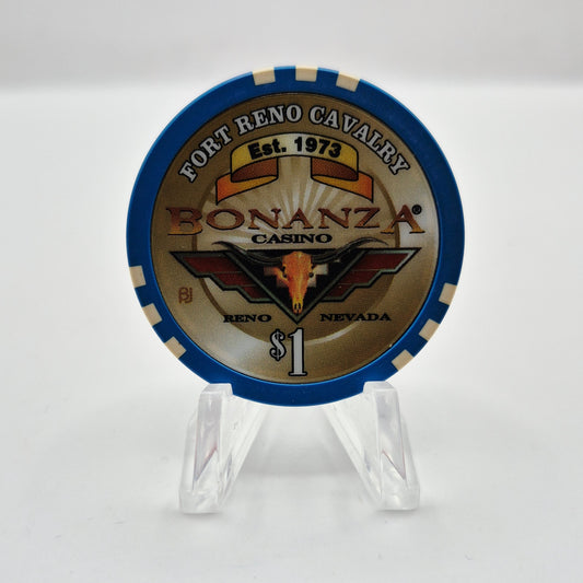 Bonanza Casino Reno Nevada 2008 'Hot August Nights' $1 Casino Chip E8545