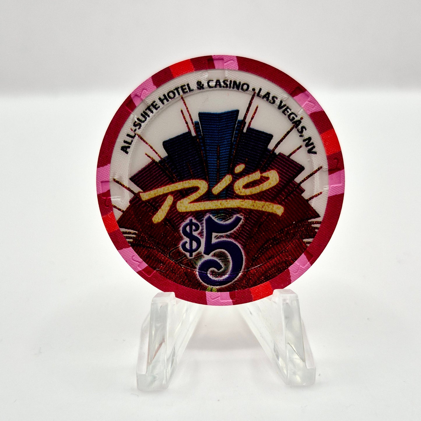 Rio All-Suite Hotel Casino Las Vegas Nevada 2006 Saint Patrick's Day $5 Casino Chip E8967