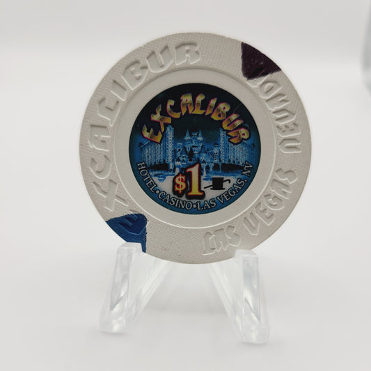 Excalibur Hotel Casino Las Vegas Nevada 2010  $1 Casino Chip  E9935