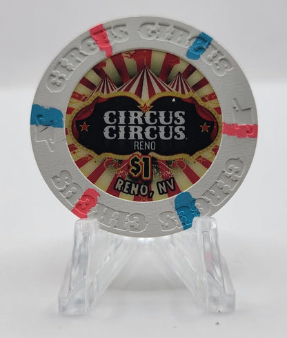 Circus Circus Casino Reno Nevada 2015 $1 Casino Chip D1803