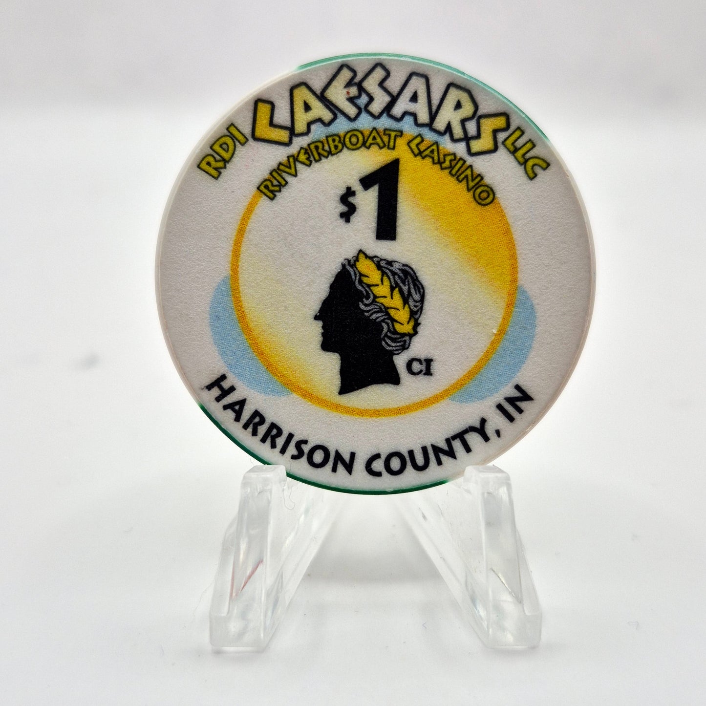 Caesars "Riverboat" Casino Elizabeth Indiana $1 Casino Chip