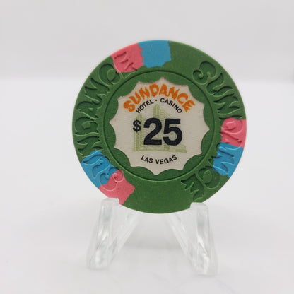 Sundance Hotel Casino Las Vegas Nevada 1980 $25 Casino Chip N2234